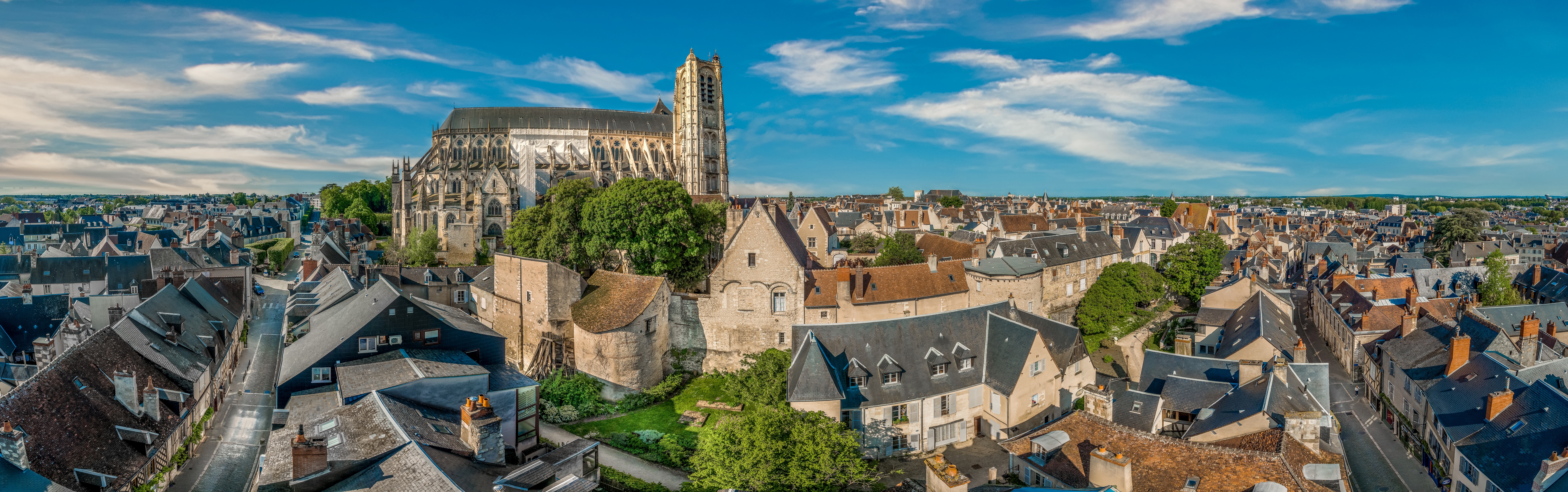 vue aérienne de Bourges